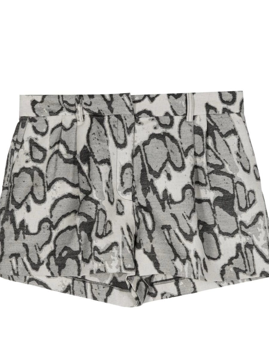 Cheap Women abstract-jacquard shorts McCartney pleated Stella 0405